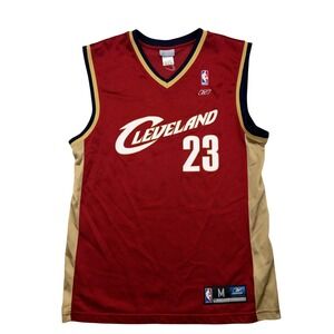 Reebok Cleveland Cavaliers LeBron James 23 Basketball Jersey Mens Medium